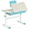 Kids Study Desk with Adjustable Height Tilt Tabletop and Spacious Storage